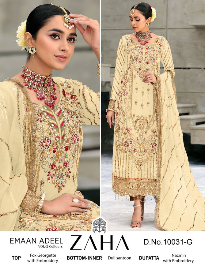 D NO-10031 By Zaha Pakistani Salwar Suits Catalog